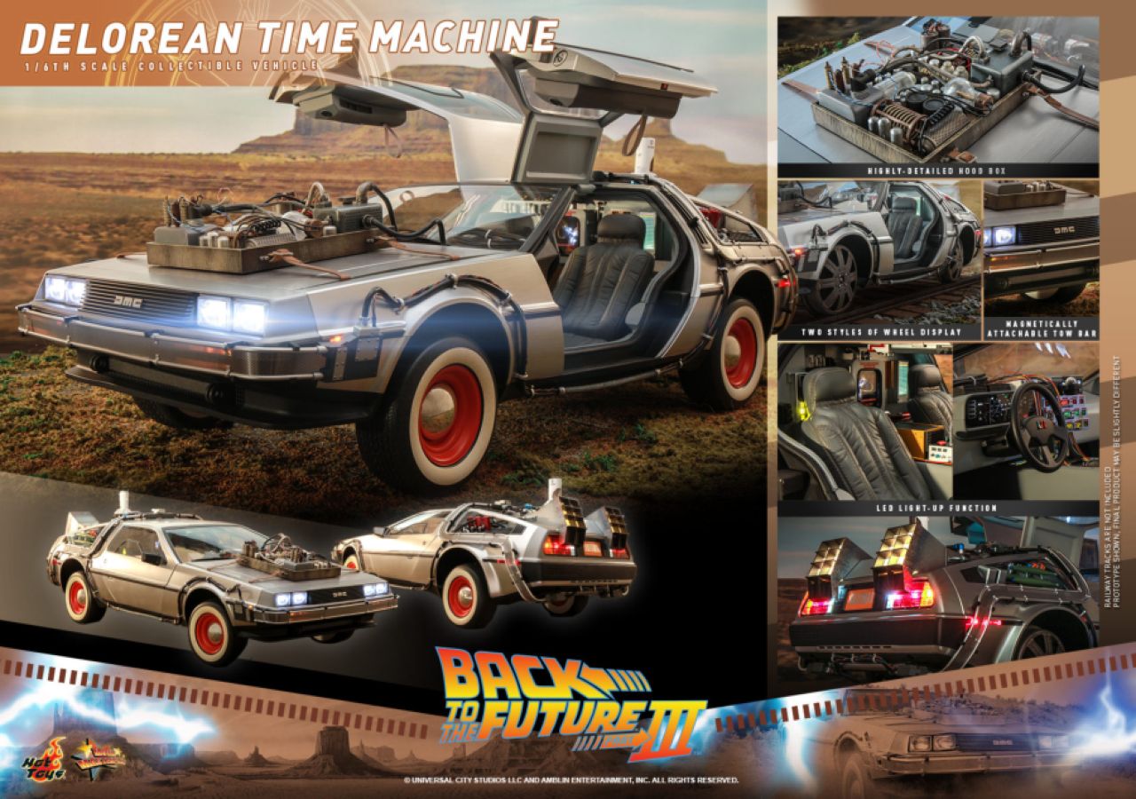 Back to the Future 3 - Delorean Time Machine 1:6 Scale Collectable Vehicle