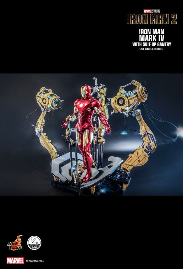 Iron Man 2 - Mark IV Deluxe with Gantry 1:4 Scale Action Figure