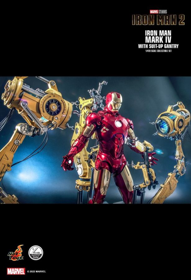 Iron Man 2 - Mark IV Deluxe with Gantry 1:4 Scale Action Figure