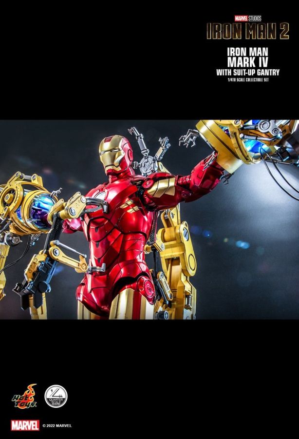 Iron Man 2 - Mark IV Deluxe with Gantry 1:4 Scale Action Figure