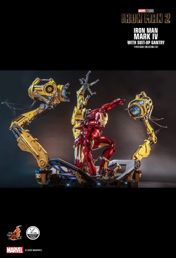 Iron Man 2 - Mark IV Deluxe with Gantry 1:4 Scale Action Figure