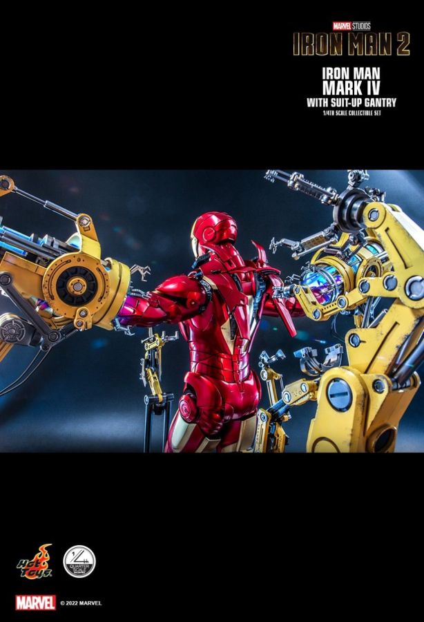 Iron Man 2 - Mark IV Deluxe with Gantry 1:4 Scale Action Figure