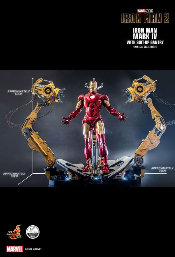 Iron Man 2 - Mark IV Deluxe with Gantry 1:4 Scale Action Figure