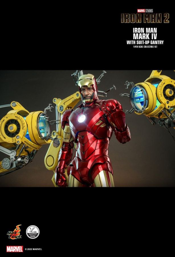 Iron Man 2 - Mark IV Deluxe with Gantry 1:4 Scale Action Figure