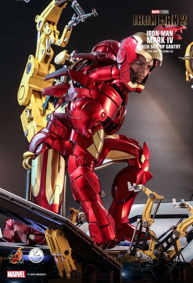 Iron Man 2 - Mark IV Deluxe with Gantry 1:4 Scale Action Figure