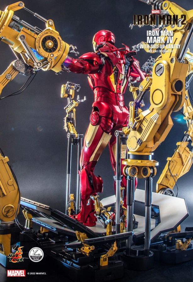 Iron Man 2 - Mark IV Deluxe with Gantry 1:4 Scale Action Figure