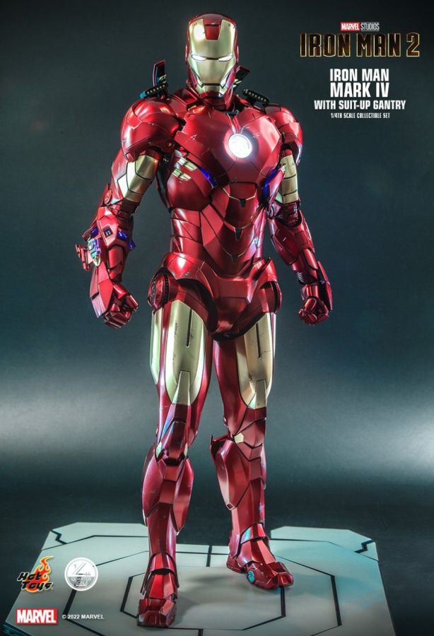 Iron Man 2 - Mark IV Deluxe with Gantry 1:4 Scale Action Figure