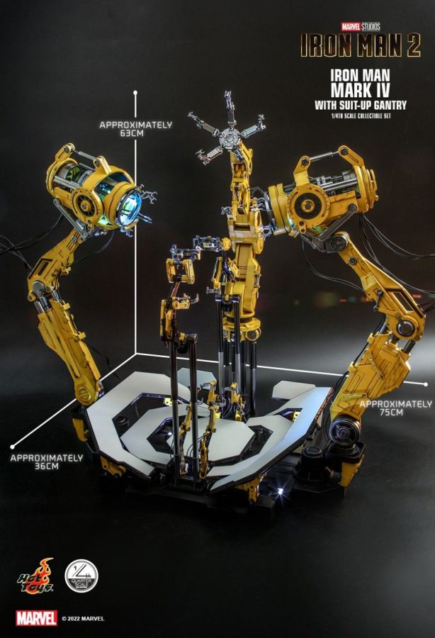 Iron Man 2 - Mark IV Deluxe with Gantry 1:4 Scale Action Figure