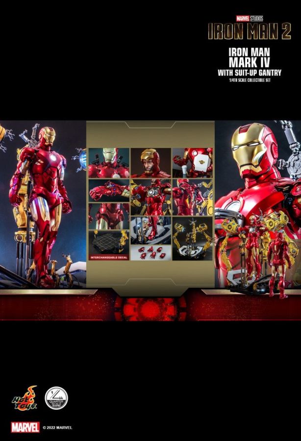 Iron Man 2 - Mark IV Deluxe with Gantry 1:4 Scale Action Figure