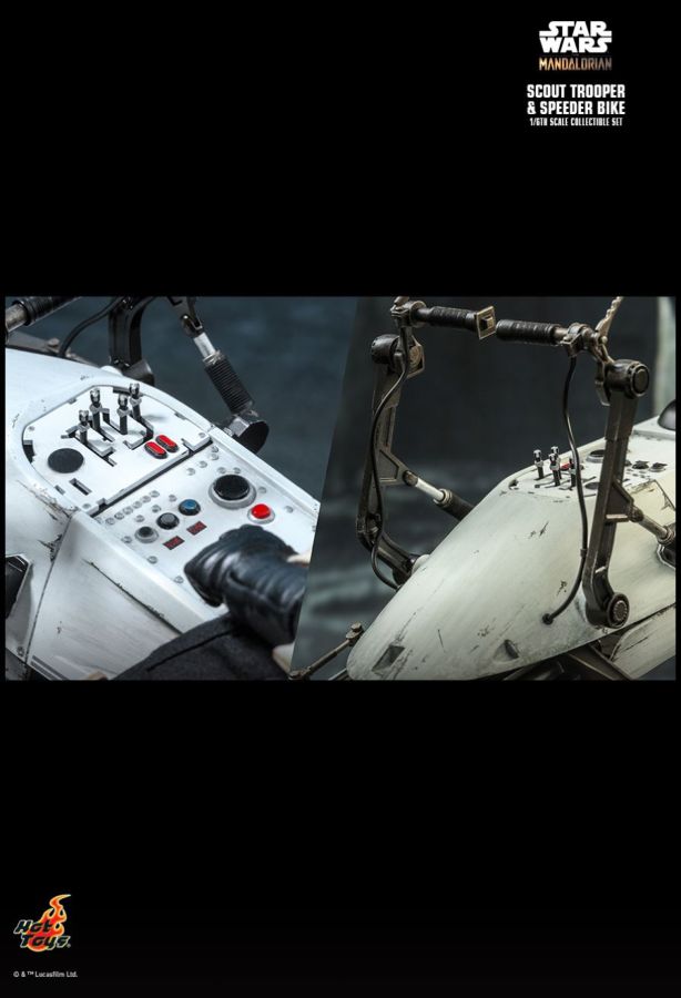 Star Wars: The Mandalorian - Scout Trooper & Speeder Bike 1:6 Scale Action Figure Set