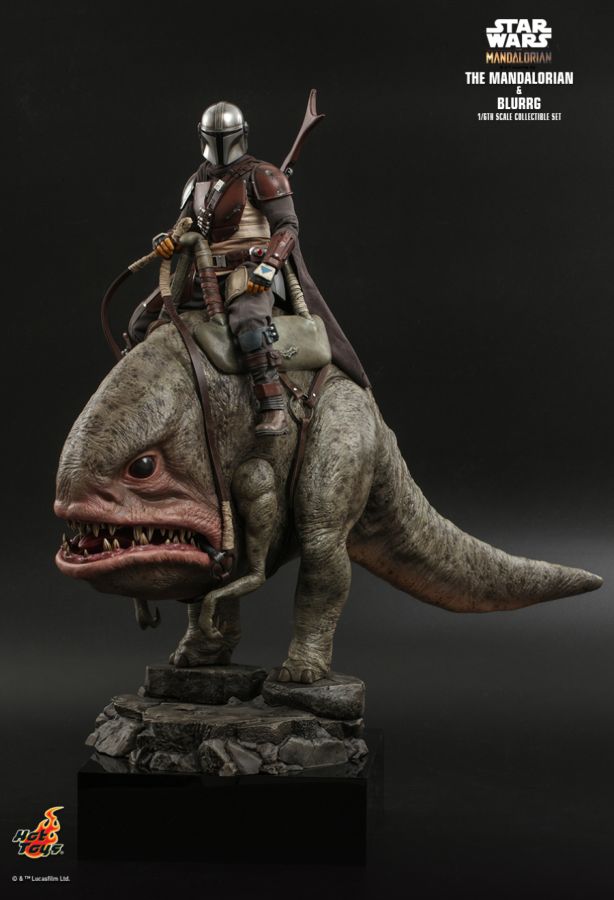 Star Wars: The Mandalorian - Mandalorian & Blurrg 1:6 Scale Action Figure Set