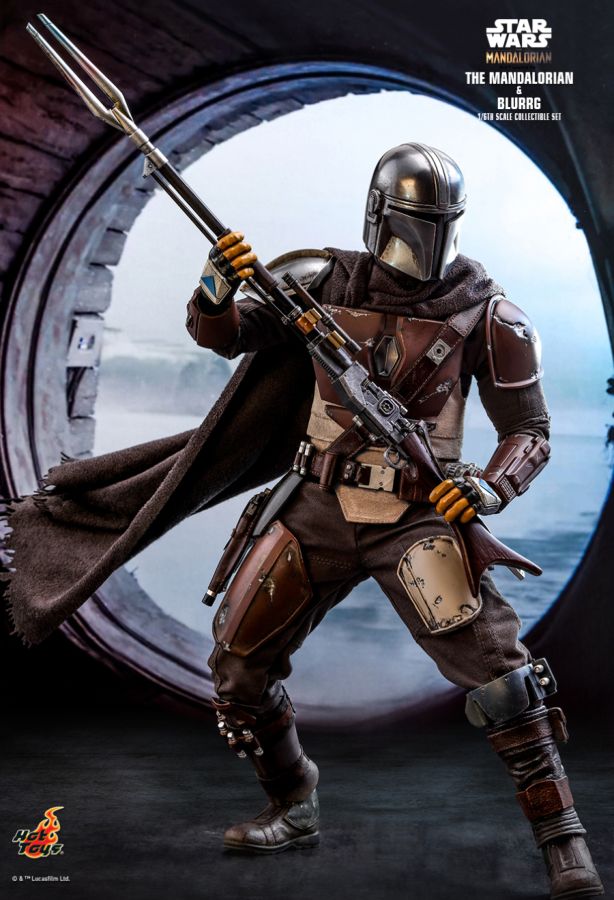 Star Wars: The Mandalorian - Mandalorian & Blurrg 1:6 Scale Action Figure Set