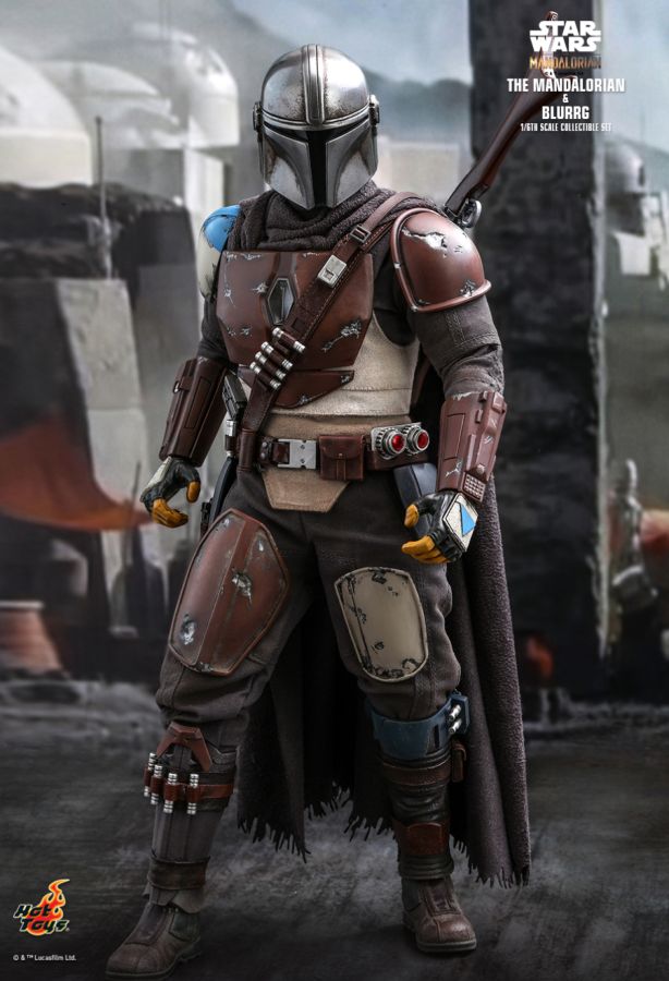 Star Wars: The Mandalorian - Mandalorian & Blurrg 1:6 Scale Action Figure Set