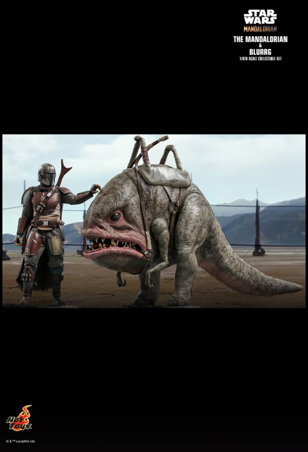 Star Wars: The Mandalorian - Mandalorian & Blurrg 1:6 Scale Action Figure Set