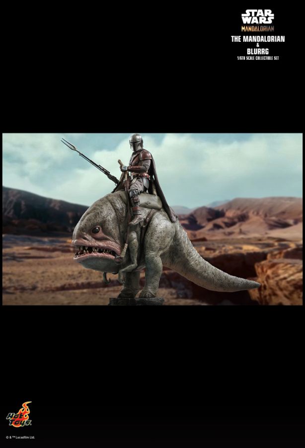 Star Wars: The Mandalorian - Mandalorian & Blurrg 1:6 Scale Action Figure Set