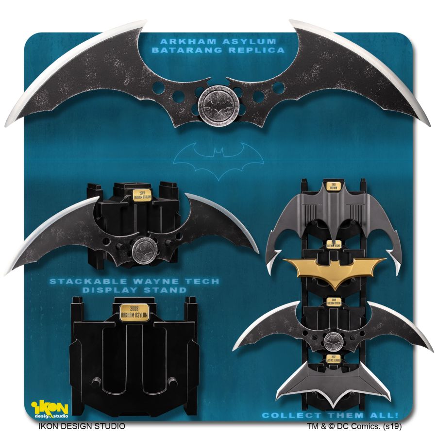 Batman: Arkham Asylum - Batarang Metal Replica - Ozzie Collectables