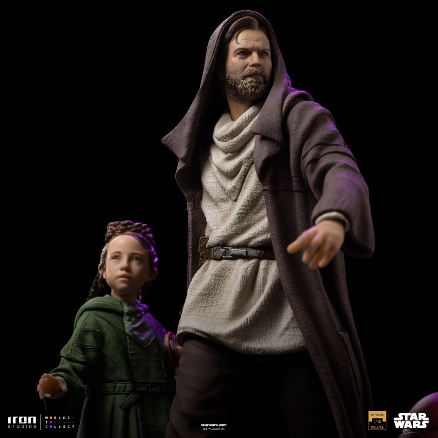 Star Was - Obi-Wan & Young Leia DLX 1:10 Statue
