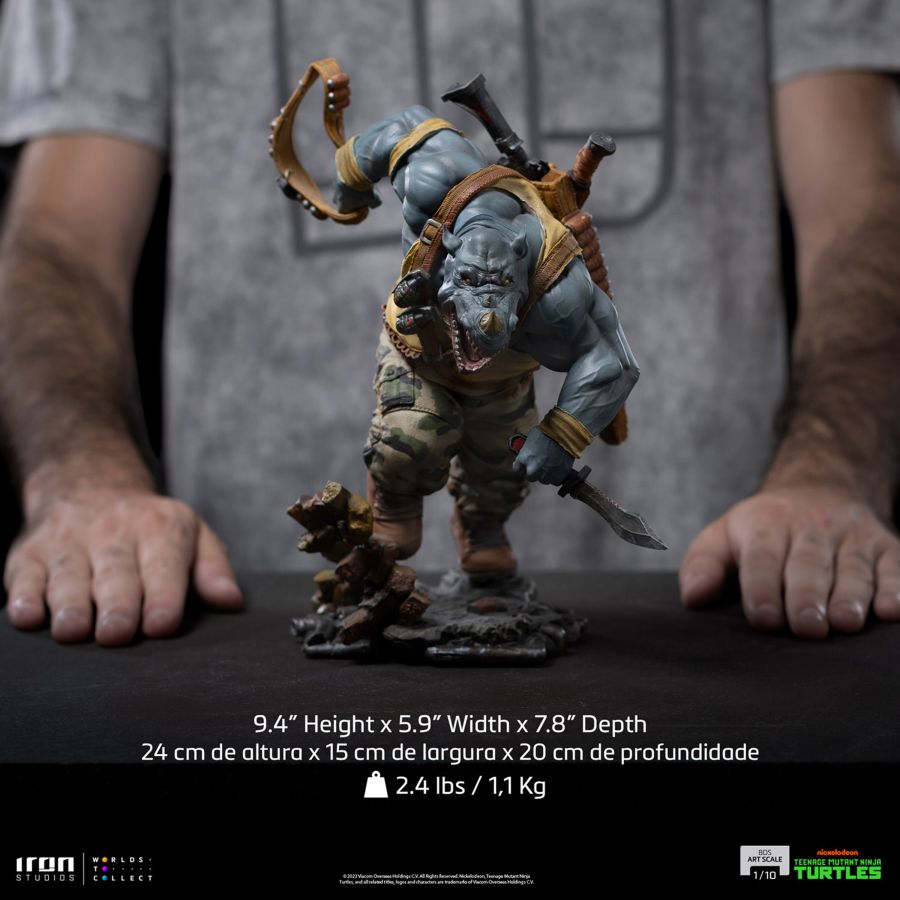 Teenage Mutant Ninja Turtles - Rocksteady 1:10 Scale Statue