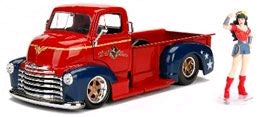DC Bombshells - Wonder Woman Chevy Pickup 1:24 Scale Hollywood Rides Diecast Vehicle - Ozzie Collectables