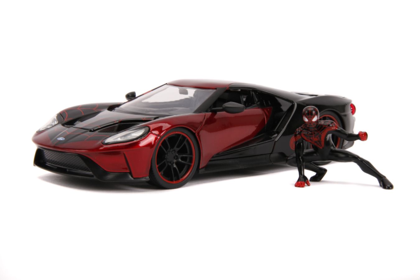 Spider-Man - Miles Morales 2017 Ford GT 1:24 Scale Hollywood Ride - Ozzie Collectables