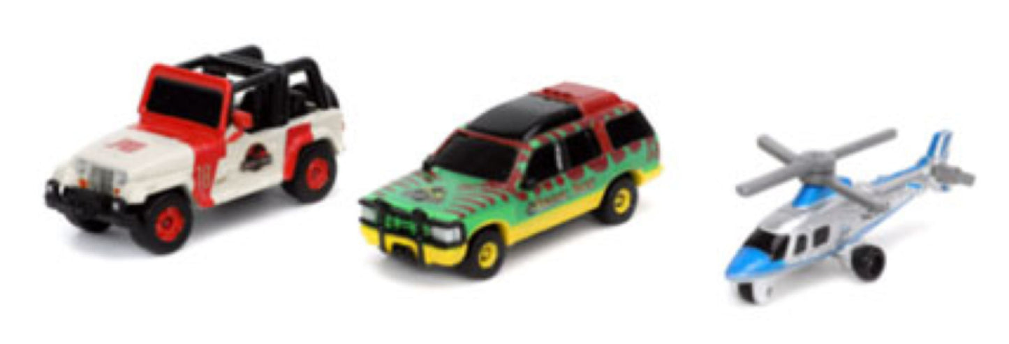 Jurassic Park - Nano Hollywood Ride 3-Pack