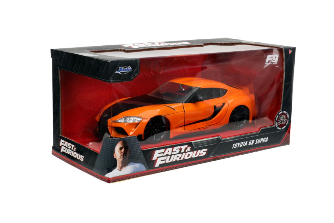 Fast and Furious 9 - 2020 Toyota Supra Metallic Orange 1:32 Scale Hollywood Ride