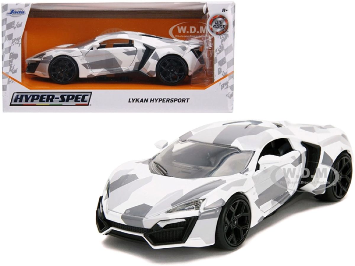 HyperSpec - Lykan Hypersport White / Camo 1:24 Scale Diecast Vehicle