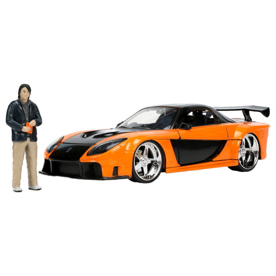 Fast and Furious - 1997 Mazda RX7 with Han 1:24 Scale Hollywood Ride