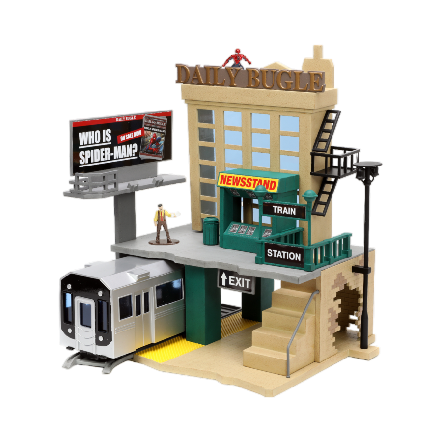 Spider-Man (comics) - New York City Deluxe Nano Scene with 2-Figure