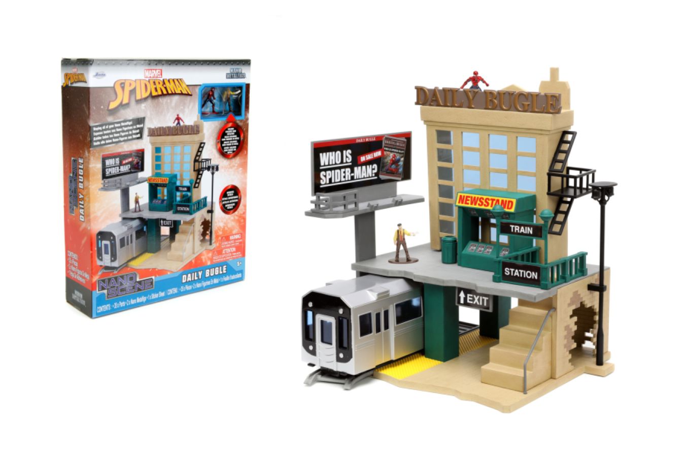 Spider-Man (comics) - New York City Deluxe Nano Scene with 2-Figure