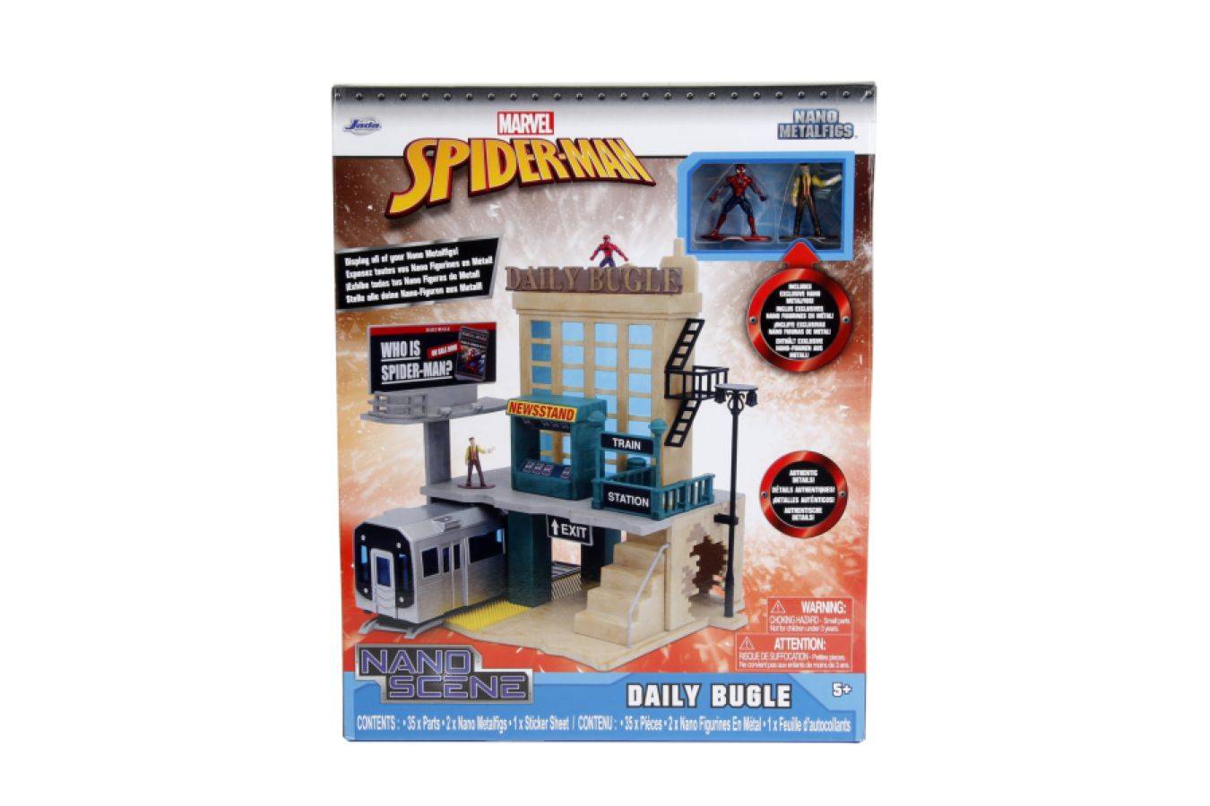 Spider-Man (comics) - New York City Deluxe Nano Scene with 2-Figure