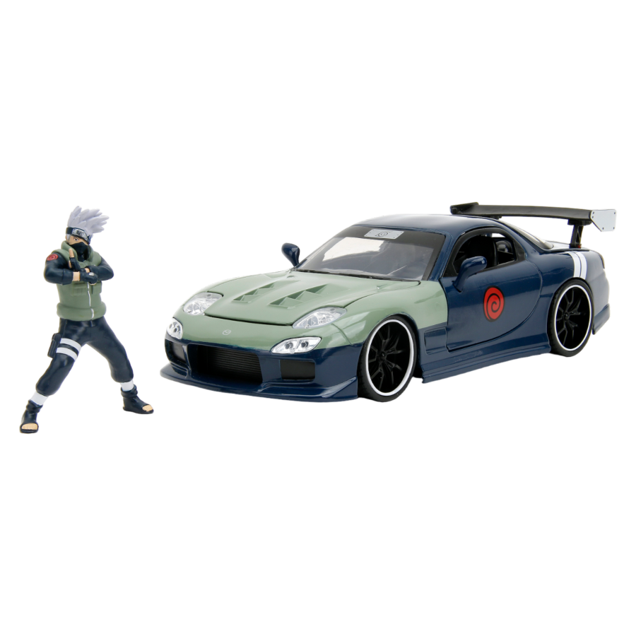 Naruto - Mazda RX-7 With Kakashi Figure 1:24 Scale Vehicle
