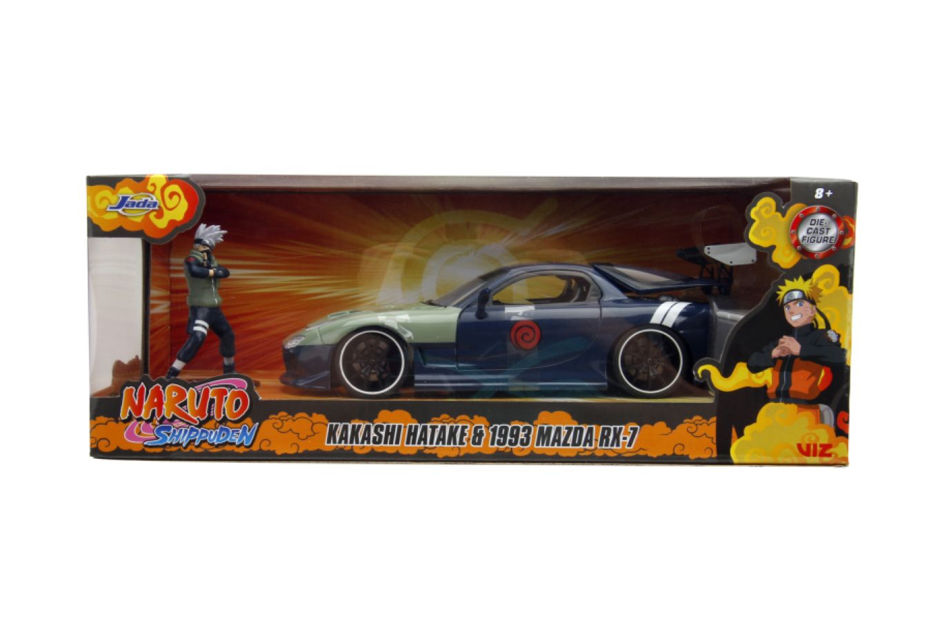 Naruto - Mazda RX-7 With Kakashi Figure 1:24 Scale Vehicle