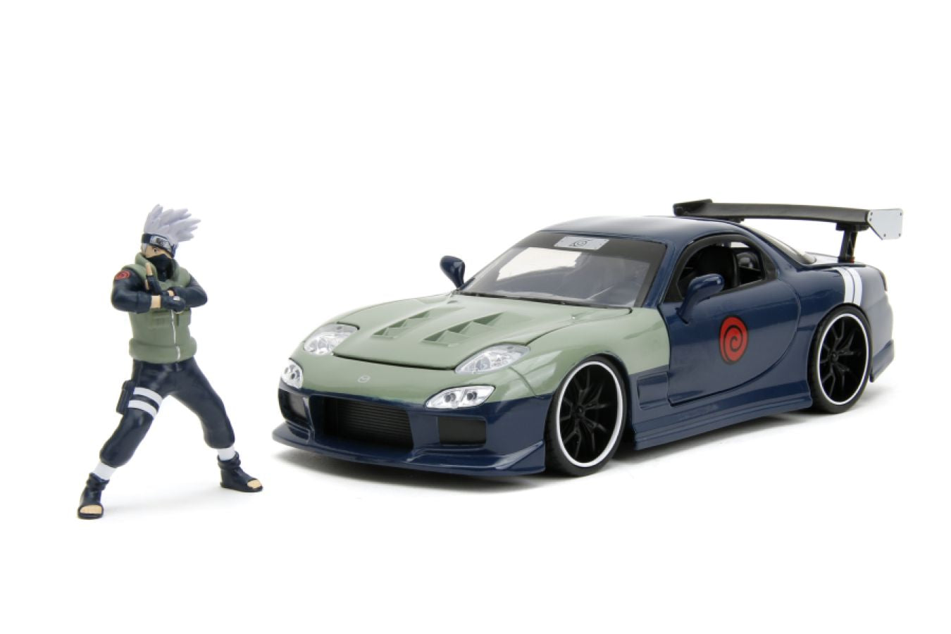 Naruto - Mazda RX-7 With Kakashi Figure 1:24 Scale Vehicle