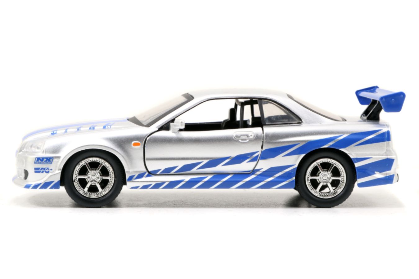 Fast and Furious - 2002 Nissan Skyline GTR R34 Silver 1:32 Scale Hollywood Ride