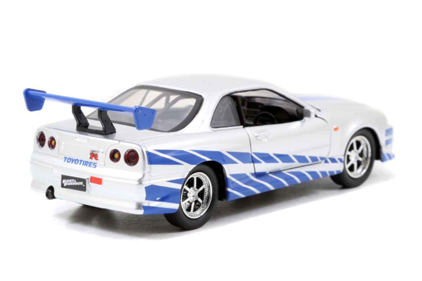 Fast and Furious - 2002 Nissan Skyline GTR R34 Silver 1:32 Scale Hollywood Ride