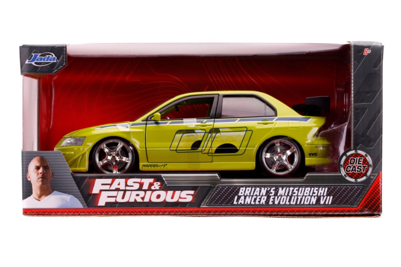 Fast & Furious - Brian's 2002 Mitsubishi Lancer Evolution VII 1:24 Scale Hollywood Ride - Ozzie Collectables