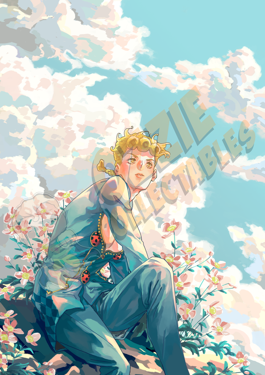 JoJo's Bizarre Adventure - Giorno - Orenjikun Art Print Poster