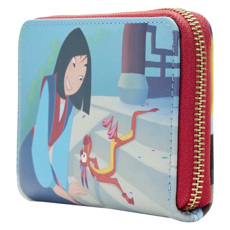 Mulan (1998) - Princess Scene Zip Around Purse