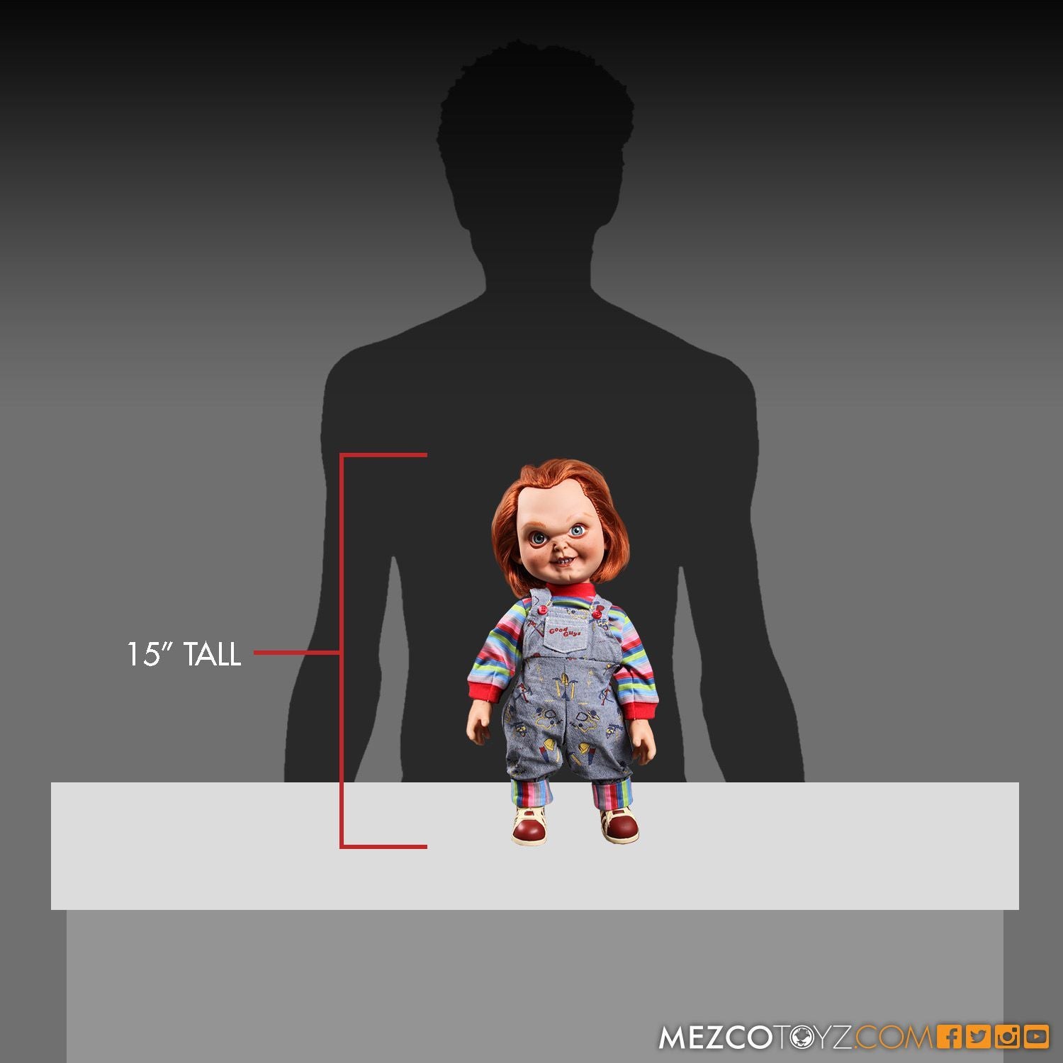Child's Play - Chucky 15" Good Guy Action Figure with Sound - Ozzie Collectables