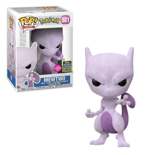 Pokemon - Mewtwo (Flocked) 2020 SDCC Exclusive Pop! VInyl #581