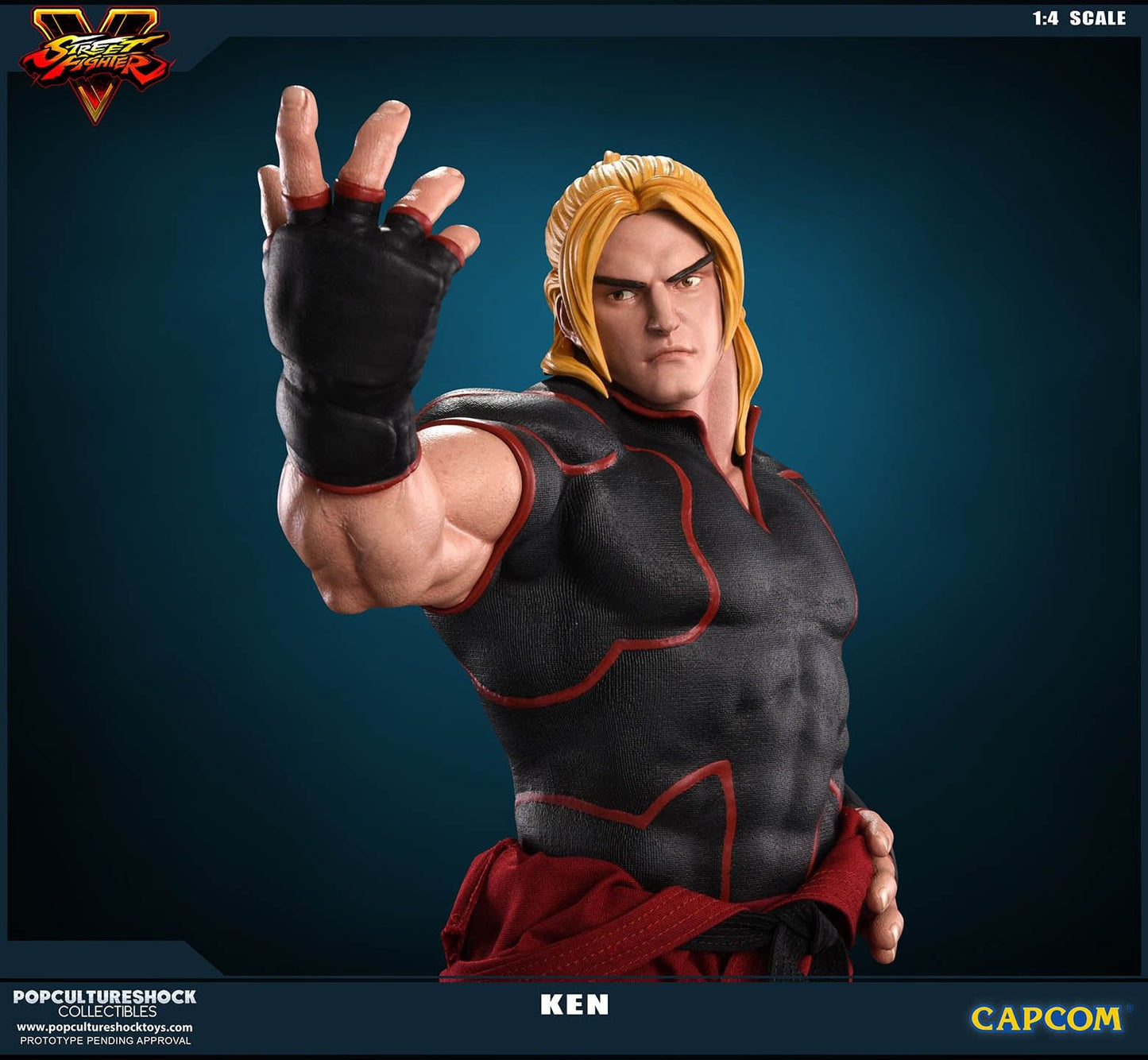 Street Fighter V - Ken Masters 1:4 Scale Statue - Ozzie Collectables