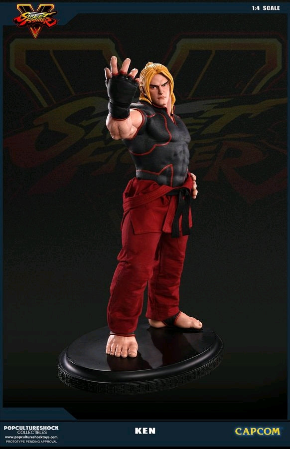 Street Fighter V - Ken Masters 1:4 Scale Statue - Ozzie Collectables