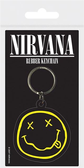 Nirvana - Smiley - Rubber Keyring
