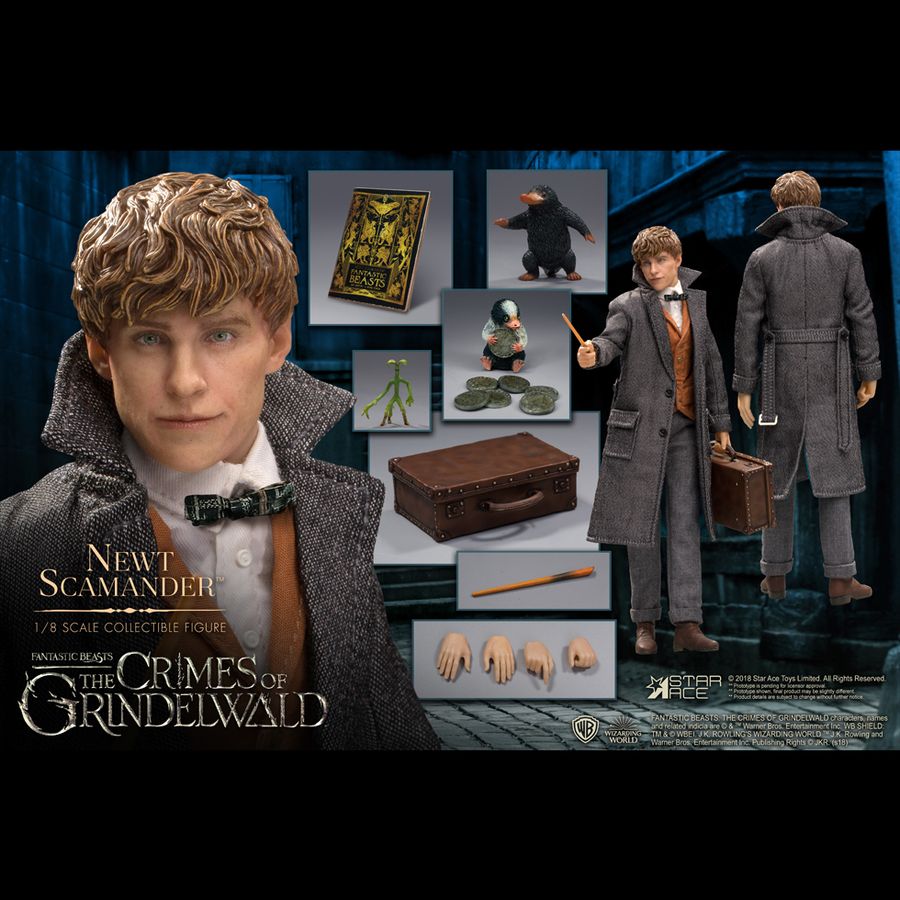 Fantastic Beasts 2: The Crimes of Grindelwald - Newt Scamander 1:8 Scale Action Figure - Ozzie Collectables