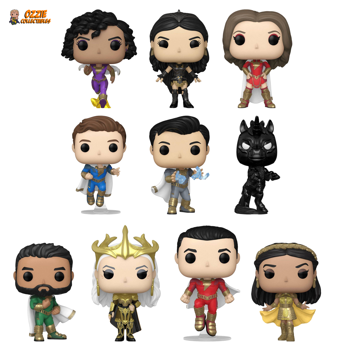 Shazam! 2: Fury of the Gods Bundle - 10 POP! Vinyls