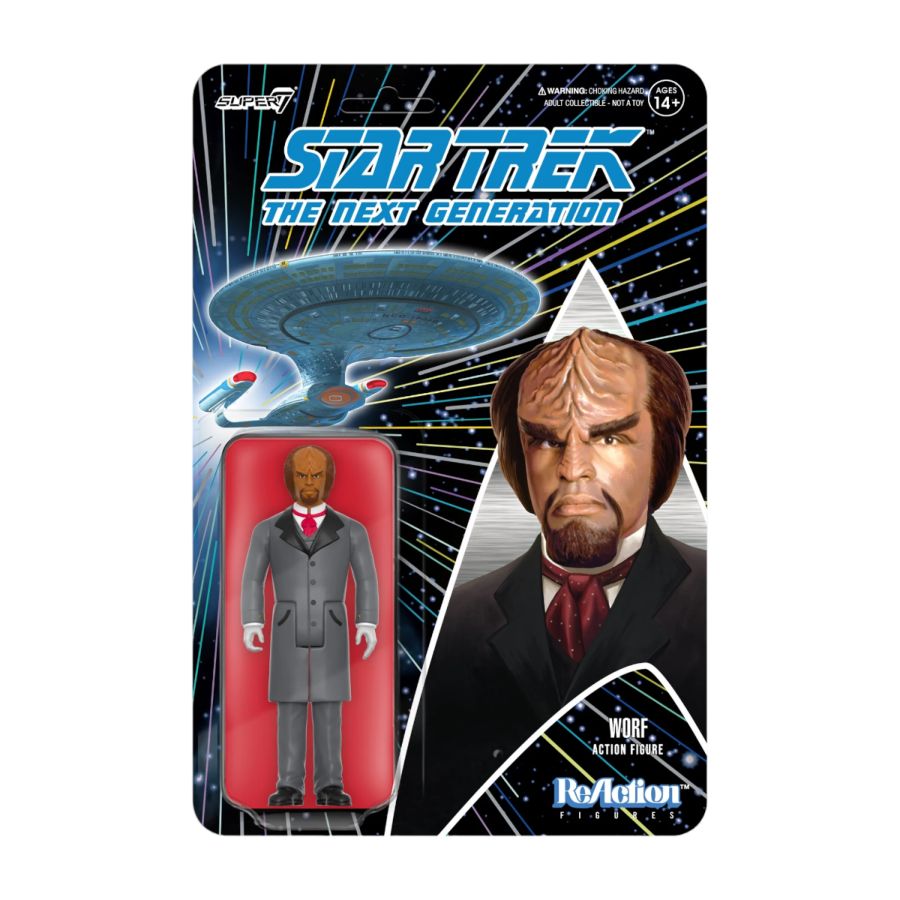 Star Trek: The Next Generation - Worf (Holmes) ReAction 3.75" Action Figure