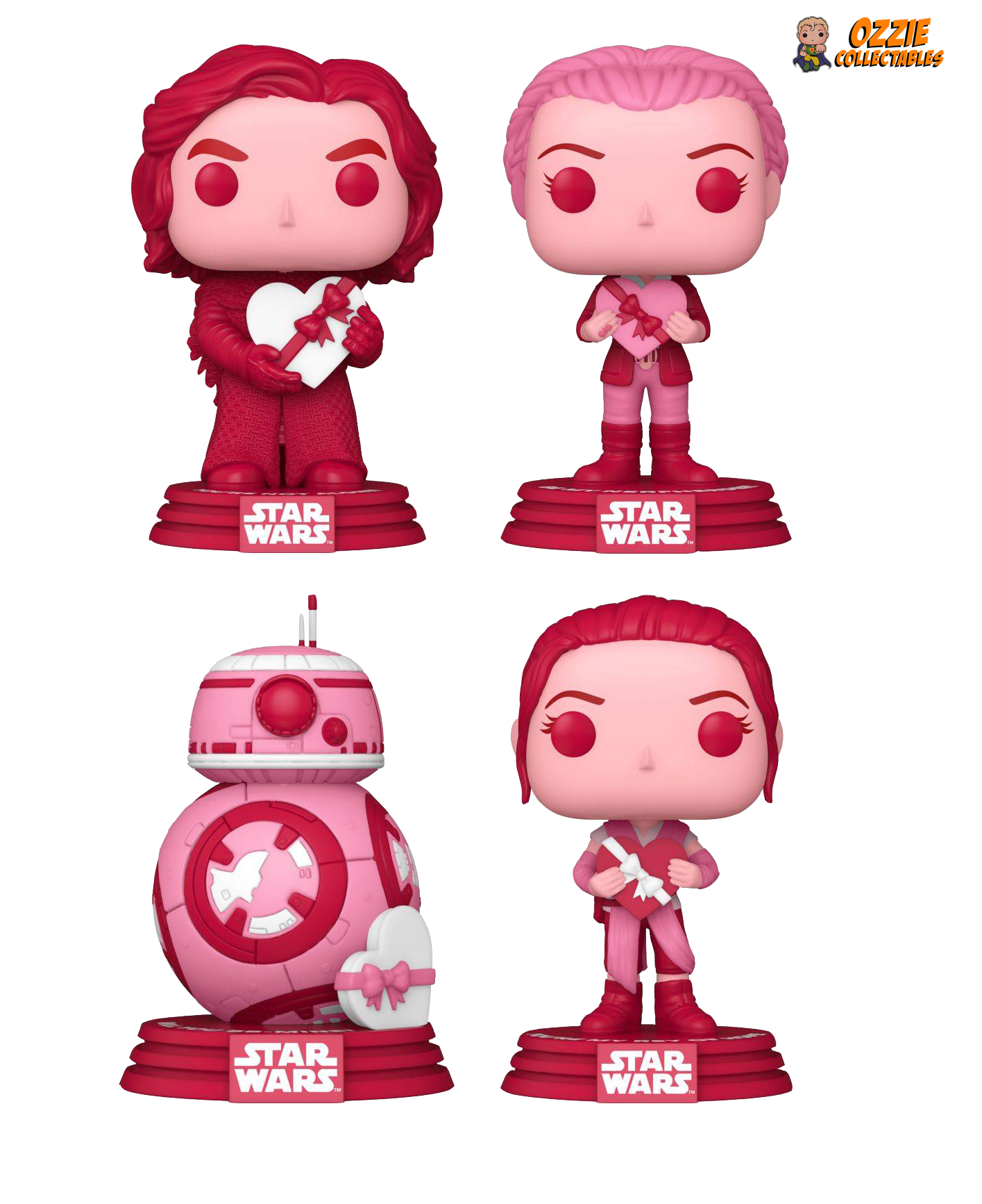 Star Wars Valentines 2022 Bundle - 4 POP! Vinyls