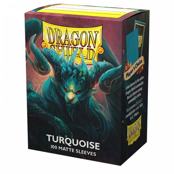 Sleeves - Dragon Shield - Box 100 - Turquoise Atebeck MATTE
