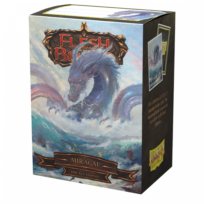 Sleeves - Dragon Shield - Box 100 - Matte Art - Flesh and Blood Miragai